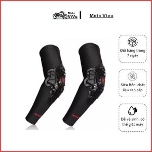 Găng tay cụt ngón bảo vệ khuỷu tay Motowolf